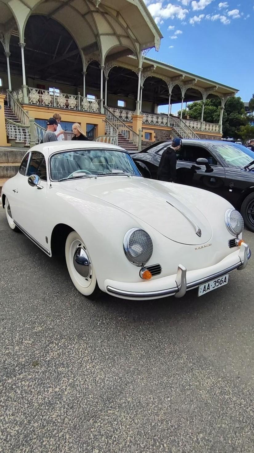 White Porsche 356 A