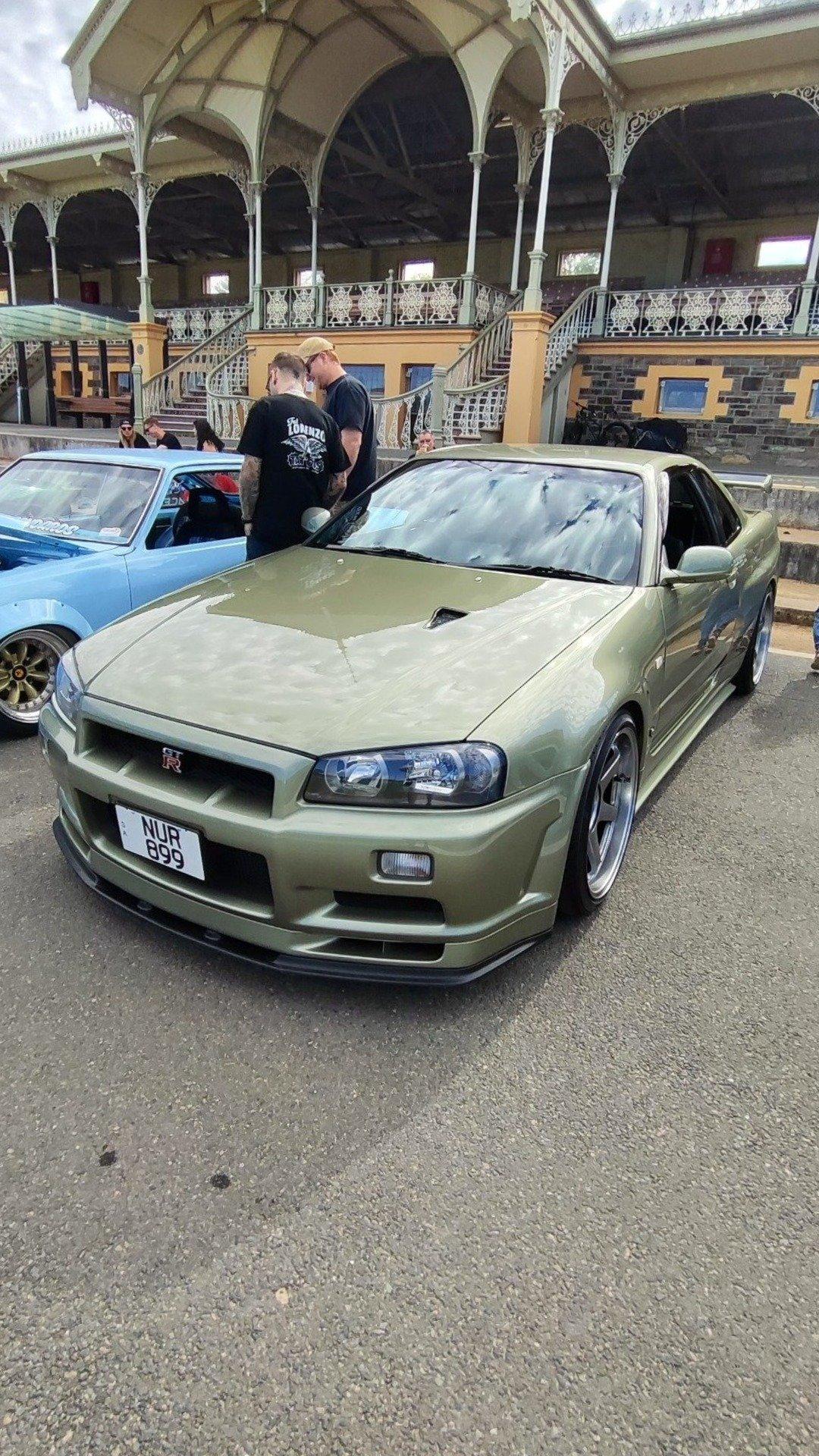 Green Nissan Skyline R34